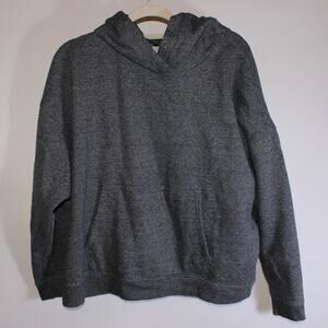 Calvin Klein Dark Gray Heathered Hoodie With Embroidered Logo Size XL